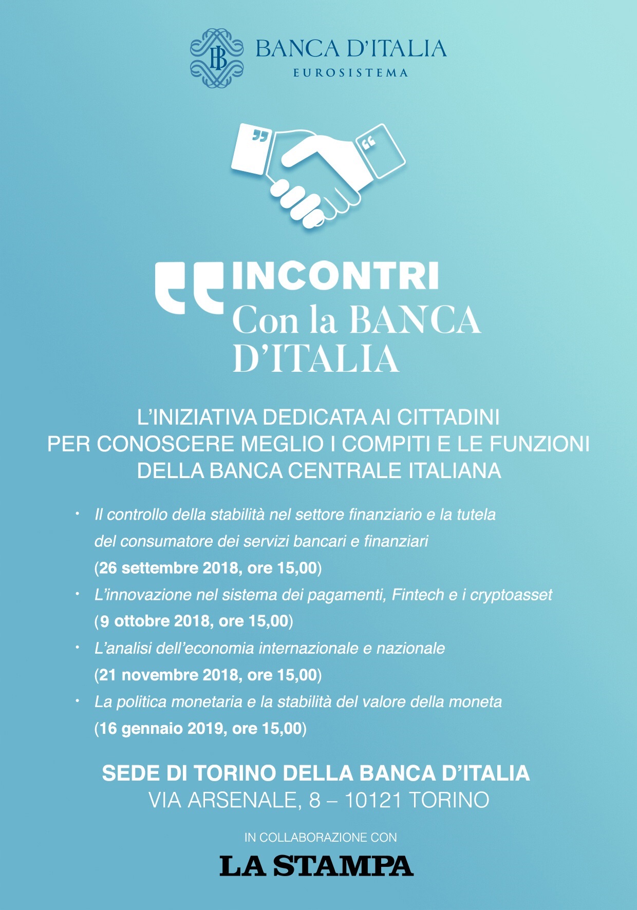 Calendario incontri